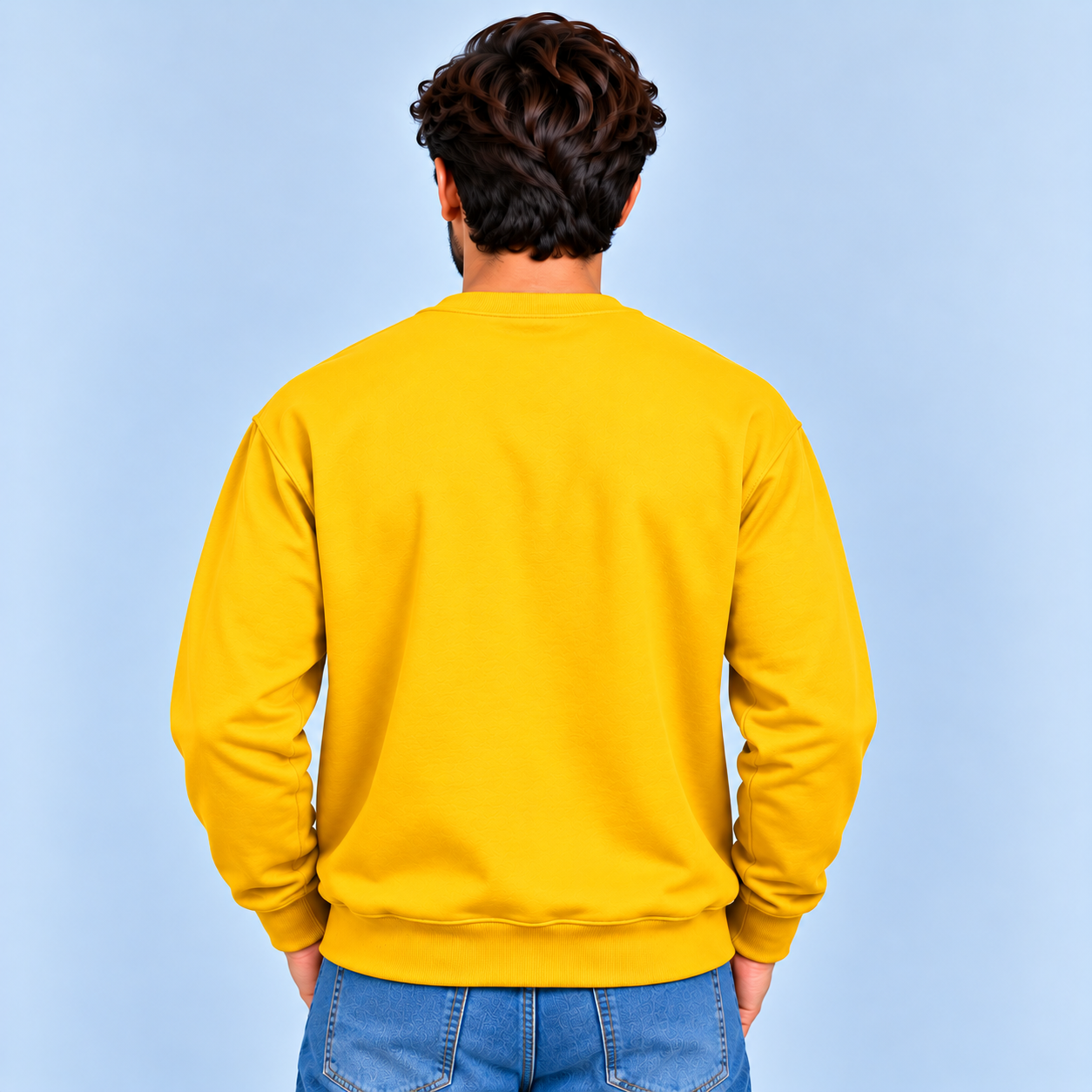 Yellow Sweatshirt Back View